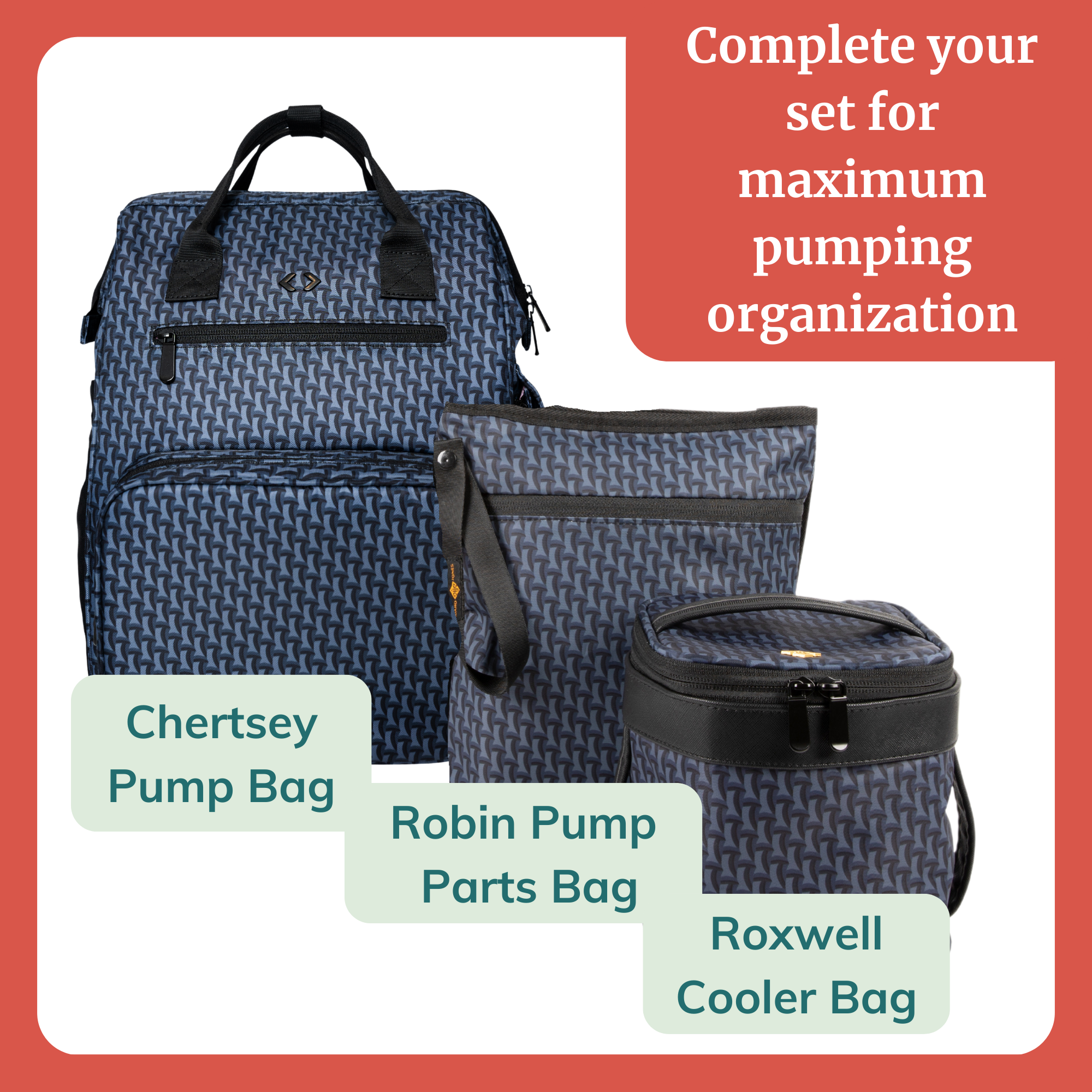 Breast pump bag backpack-chertsey